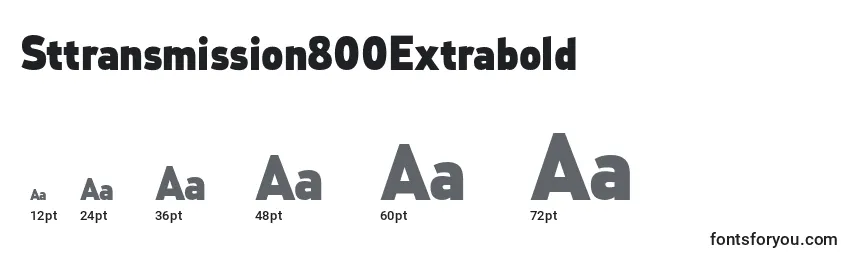 Sttransmission800Extrabold Font Sizes