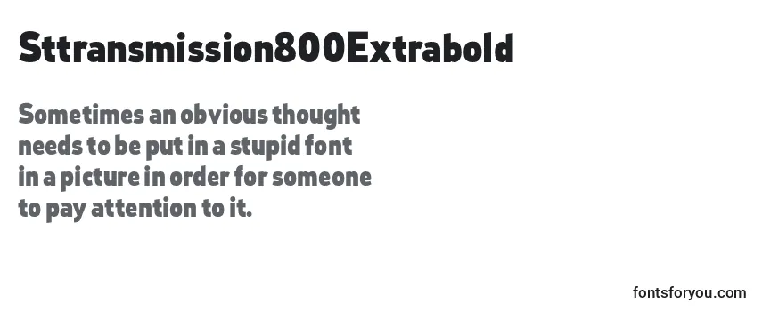 Sttransmission800Extrabold Font