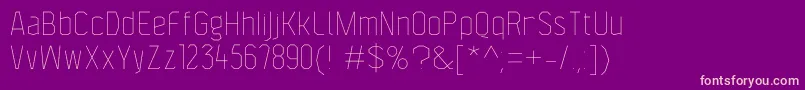 fuente F4aagentcondthin – Fuentes Rosadas Sobre Fondo Morado