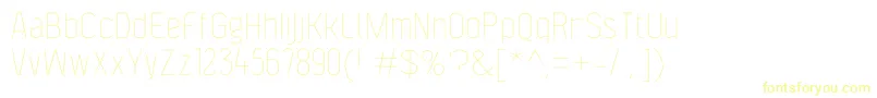 F4aagentcondthin Font – Yellow Fonts