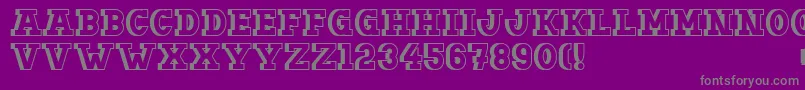 Doergonshift Font – Gray Fonts on Purple Background