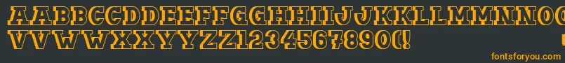 Doergonshift Font – Orange Fonts on Black Background