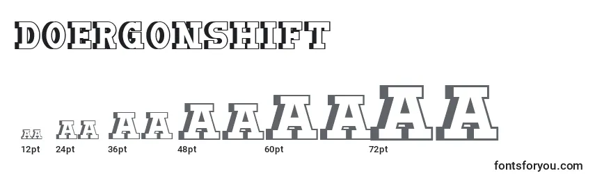 Doergonshift Font Sizes