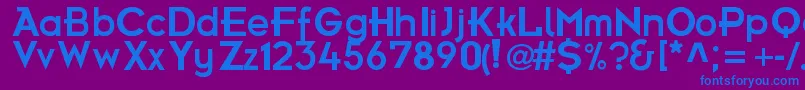 FrBold Font – Blue Fonts on Purple Background