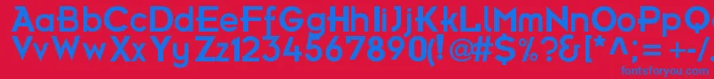 FrBold Font – Blue Fonts on Red Background