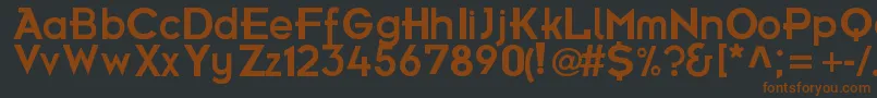 FrBold Font – Brown Fonts on Black Background