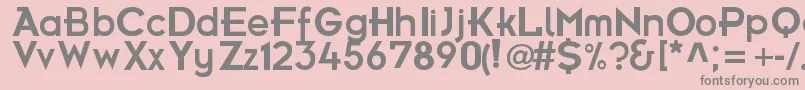 FrBold Font – Gray Fonts on Pink Background
