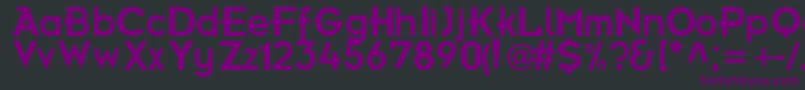 Шрифт FrBold – фиолетовые шрифты на чёрном фоне