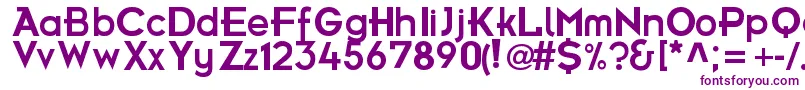 FrBold Font – Purple Fonts on White Background