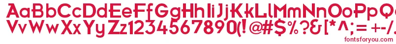 FrBold Font – Red Fonts on White Background