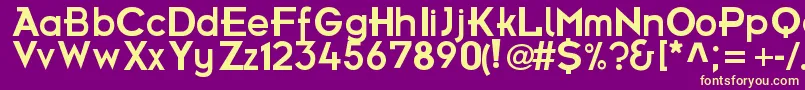 FrBold Font – Yellow Fonts on Purple Background