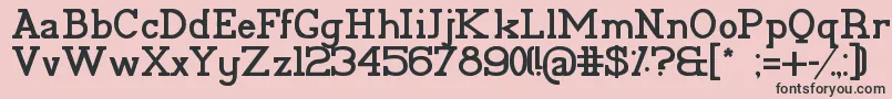 PelidaBold Font – Black Fonts on Pink Background