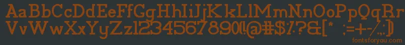 PelidaBold-fontti – ruskeat fontit mustalla taustalla