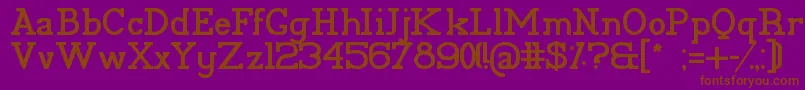 PelidaBold Font – Brown Fonts on Purple Background