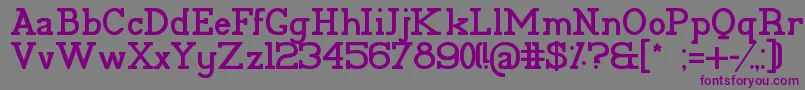 PelidaBold Font – Purple Fonts on Gray Background