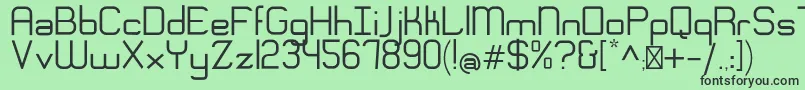 EngadiRegular Font – Black Fonts on Green Background