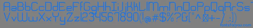 Police EngadiRegular – polices bleues sur fond gris