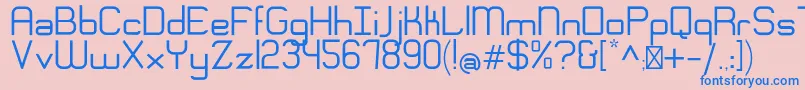 EngadiRegular Font – Blue Fonts on Pink Background
