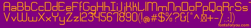 More about EngadiRegular Font EngadiRegular Font – Orange Fonts on Purple Background