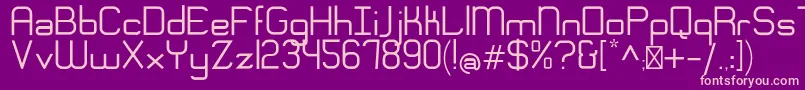 EngadiRegular Font – Pink Fonts on Purple Background