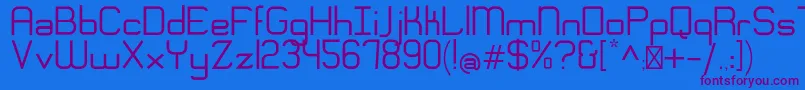 EngadiRegular Font – Purple Fonts on Blue Background