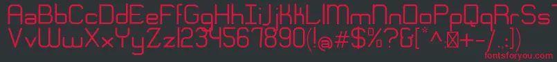 EngadiRegular Font – Red Fonts on Black Background