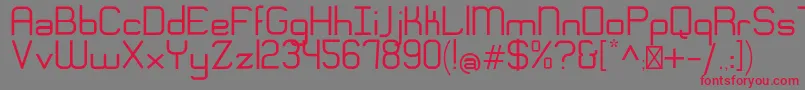 EngadiRegular Font – Red Fonts on Gray Background