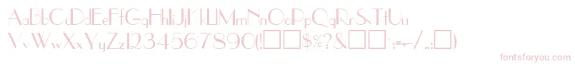 UpperEastsideRegular-Schriftart – Rosa Schriften auf weißem Hintergrund