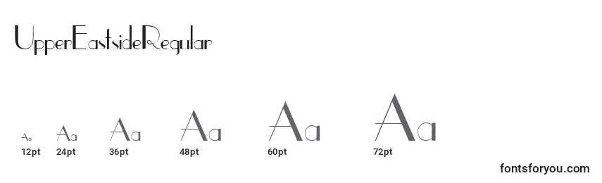 UpperEastsideRegular Font Sizes