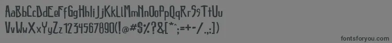 Destroyer Font – Black Fonts on Gray Background