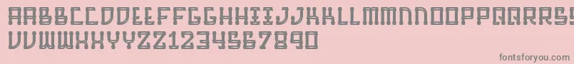 BarqueInline Font – Gray Fonts on Pink Background
