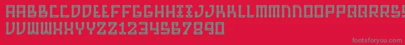 Шрифт BarqueInline – серые шрифты на красном фоне