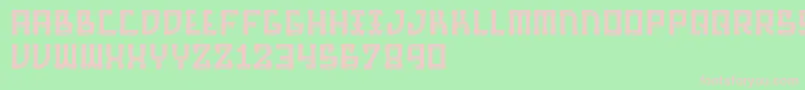 BarqueInline Font – Pink Fonts on Green Background