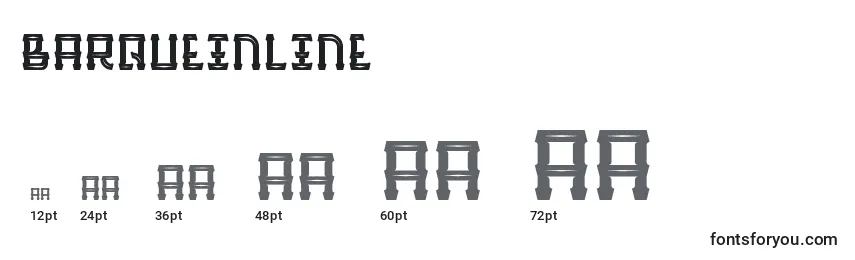 BarqueInline Font Sizes