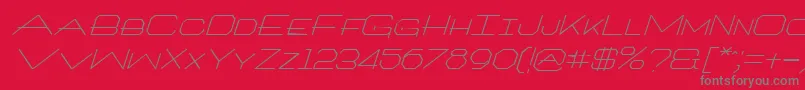 ArchitextItalic Font – Gray Fonts on Red Background