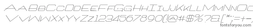 フォントArchitextItalic – 灰色のフォント