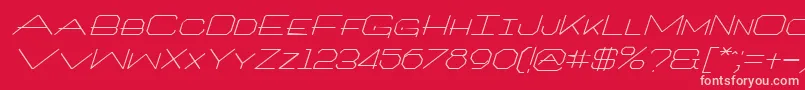 ArchitextItalic Font – Pink Fonts on Red Background