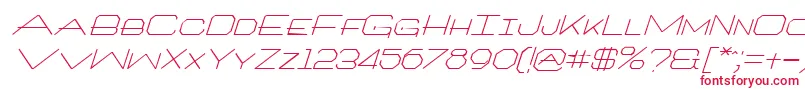 ArchitextItalic Font – Red Fonts on White Background