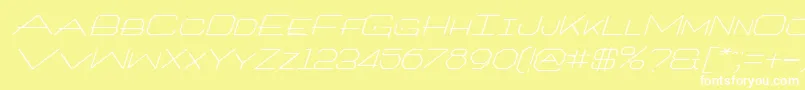 ArchitextItalic Font – White Fonts on Yellow Background