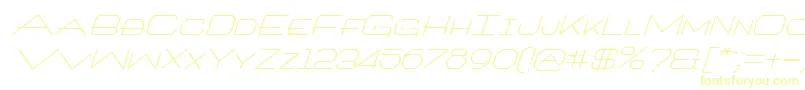 Police ArchitextItalic – polices jaunes