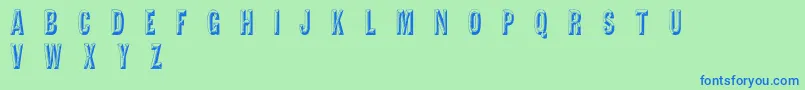 TejaratchiCn Font – Blue Fonts on Green Background