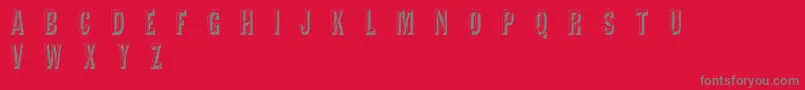 TejaratchiCn-Schriftart – Graue Schriften auf rotem Hintergrund