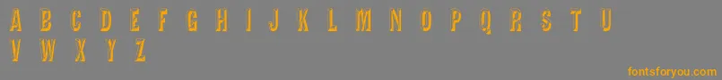 TejaratchiCn Font – Orange Fonts on Gray Background