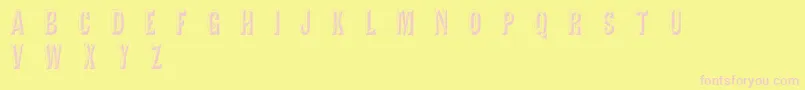 TejaratchiCn Font – Pink Fonts on Yellow Background