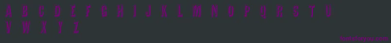 Шрифт TejaratchiCn – фиолетовые шрифты на чёрном фоне