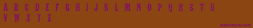 TejaratchiCn Font – Purple Fonts on Brown Background