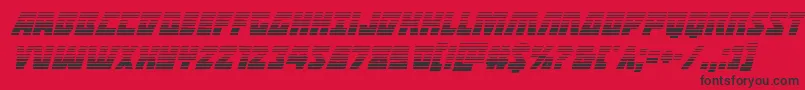 Halfshellherogradital Font – Black Fonts on Red Background