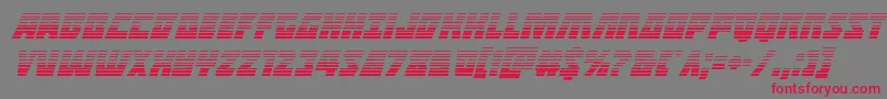 Halfshellherogradital Font – Red Fonts on Gray Background