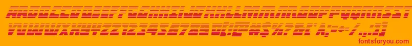 Halfshellherogradital Font – Red Fonts on Orange Background