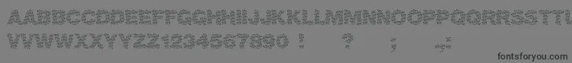 Viktoria-fontti – mustat fontit harmaalla taustalla